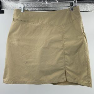 Patagonia Camel Khaki Skort with Side Zip & Pockets – Size 10